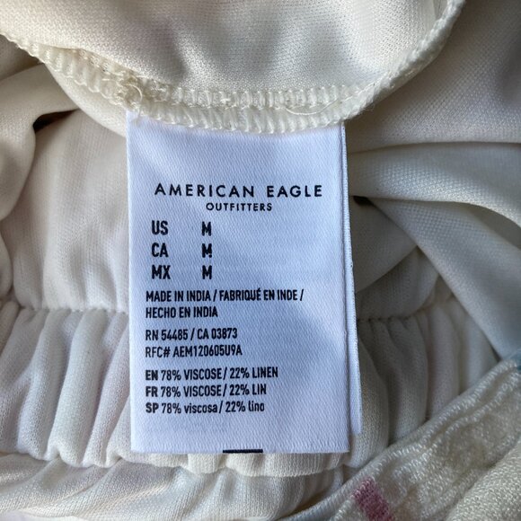 AMERICAN EAGLE Striped Tube Romper Linen blend Size M - Picture 10 of 15